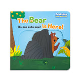 The Bear Is Here peekaboo board book cover