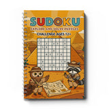 Sudoku Puzzle Book Set for Kids Ages 3–12, 4-Book Progressive Brain Game Workbook Bundle, Beginner to Challenge Level Logic Puzzles for Focus, Critical Thinking and Problem-Solving Skills