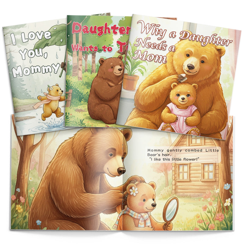 I Love You Mommy Picture Book + Daughter Mom Wants to Tell You Picture Boo + Why a Daughter Needs a Mom Picture Book: 3-Book Set main cover and printed book set view, image 1, bundle ISBN 9798900663562