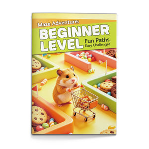 Beginner Maze Activity Workbook, Early Learning Puzzle Practice for Hand Control, Focus, Problem Solving and Quiet Play