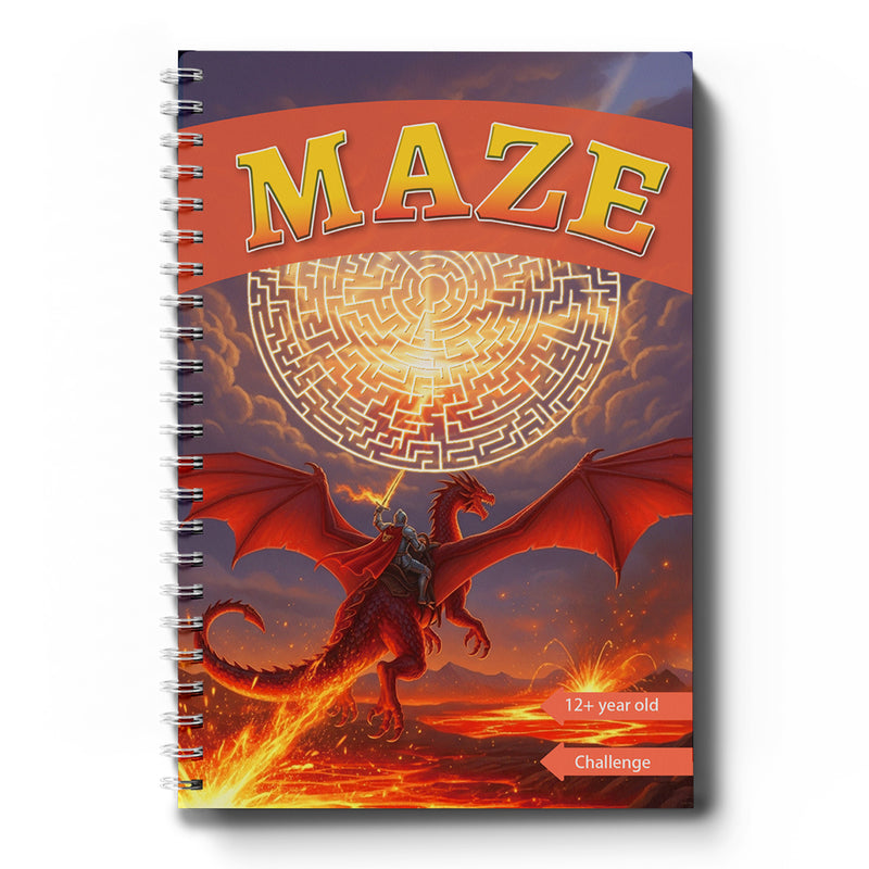 Challenge Maze Workbook for Kids, Hard Maze Puzzle Book with Tough Pathfinding Practice, Deep Focus Training, Logic Skills, and High-Level Brain Challenge Fun
