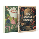 The Secret Garden By Frances Hodgson Burne + Little Women Classic 3-Book Set main cover and printed book set view, image 1, bundle ISBN 9798904660130