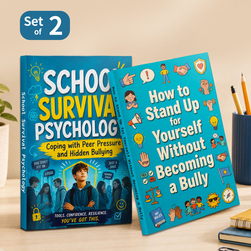 Teen School Life Skills + Self-Respect Communication: 2-Book Set product image 1, bundle ISBN 9798904664916