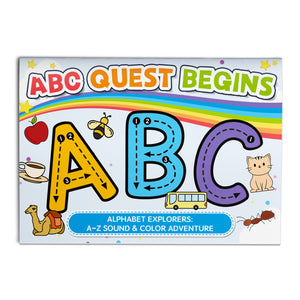 ABC Quest Begins Alphabet Explorer Workbook cover