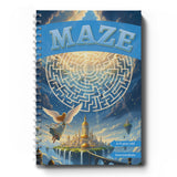 Intermediate Maze Workbook for Kids, Progressive Maze Puzzle Book with Longer Paths, Visual Tracking, Focus Practice, and Brain-Building Activities