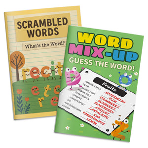 Children's word puzzle and spelling practice bundle for early readers