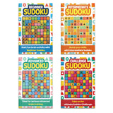 Parent and child using beginner Sudoku puzzle books