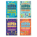 Family using Super Sudoku for Kids workbooks together