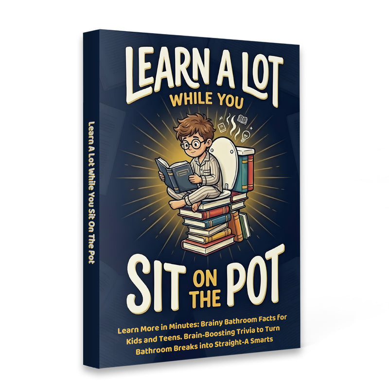Learn a Lot While You Sit on Pot funny trivia book for kids cover