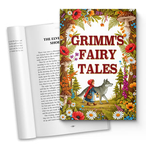 Grimm’s Fairy Tales Illustrated Story Book, Classic Bedtime and Family Reading Collection for Kids