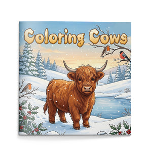 Coloring Cows for Kids, Cute Farm Animal Coloring Book for Creative Fun, Relaxation, and Early Art Practice