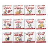 Printed beginner reader set for first words, phonics, and word recognition