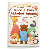 Trace and Color Alphabet Animals workbook cover