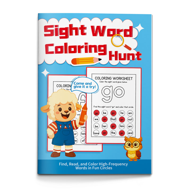 Sight Word Coloring Hunt Workbook cover