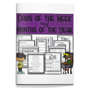 Days of the Week Handwriting Workbook for Kids cover