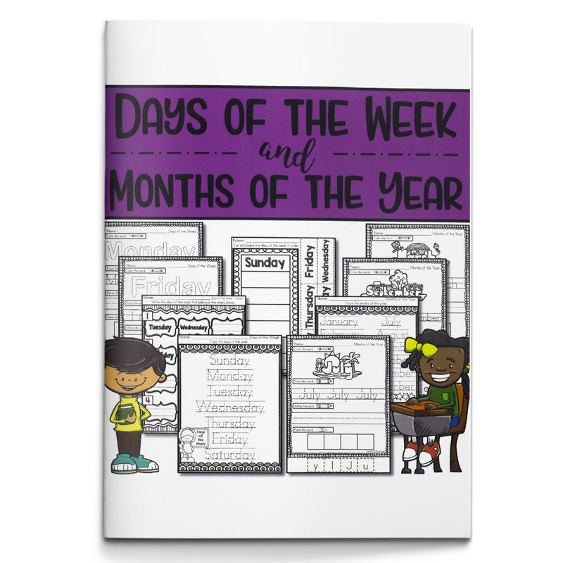 Days of the Week Handwriting Workbook for Kids cover