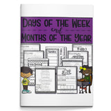 Days of the Week Handwriting Workbook for Kids cover