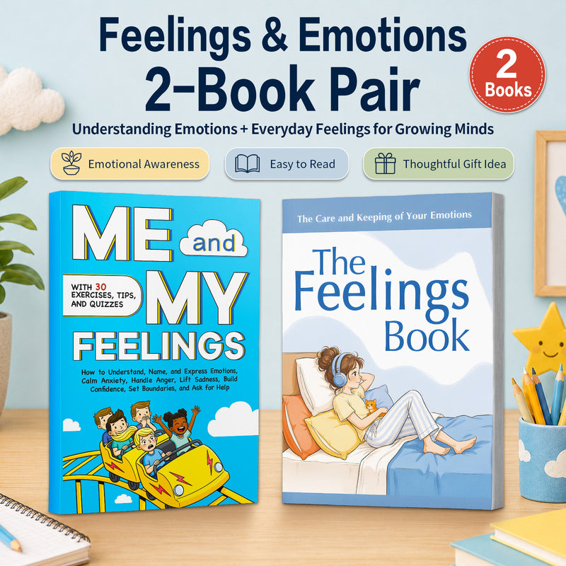 Feelings and Emotional Skills for Kids 2-Book Set physical printed book set image 1, bundle ISBN 9798904666330