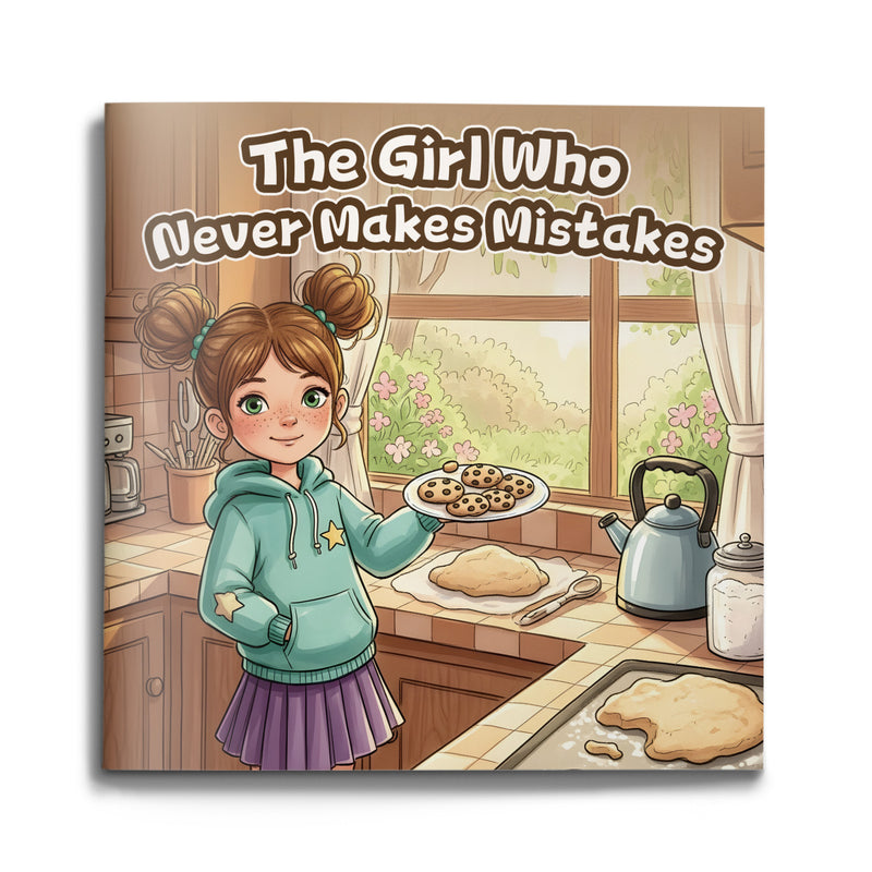 The Girl Who Never Makes Mistakes growth mindset picture book for kids cover