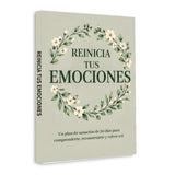 Standing product view of Reinicia Tus Emociones Spanish workbook