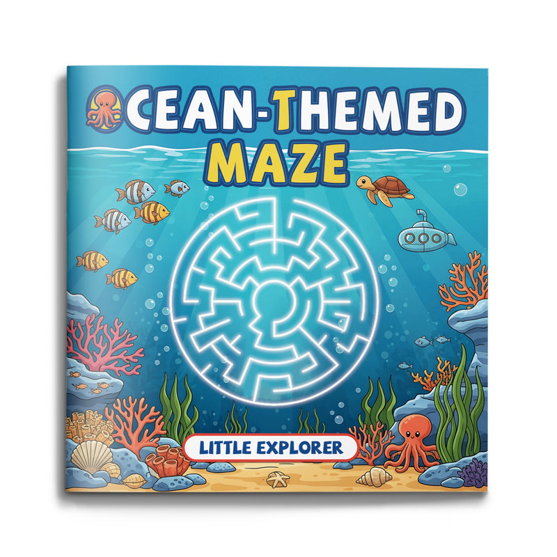 Ocean-Themed Maze Underwater Paths cover