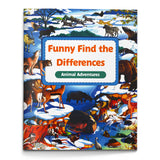 Animal Adventures spot the difference book for kids cover