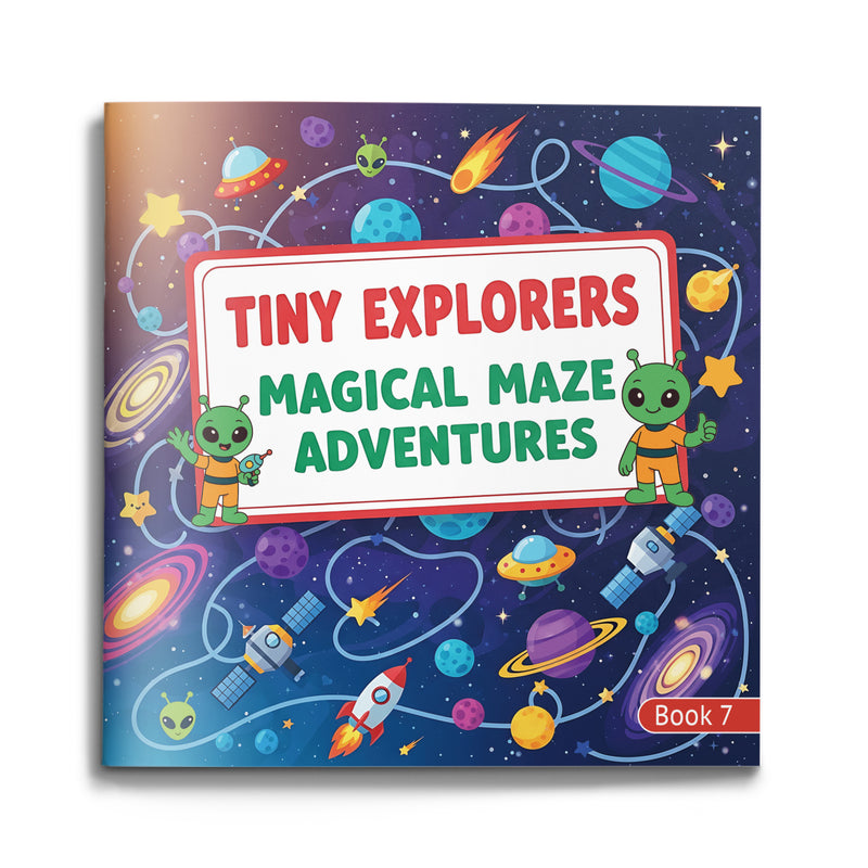 Tiny Explorers Maze Book 7 Space Paths cover