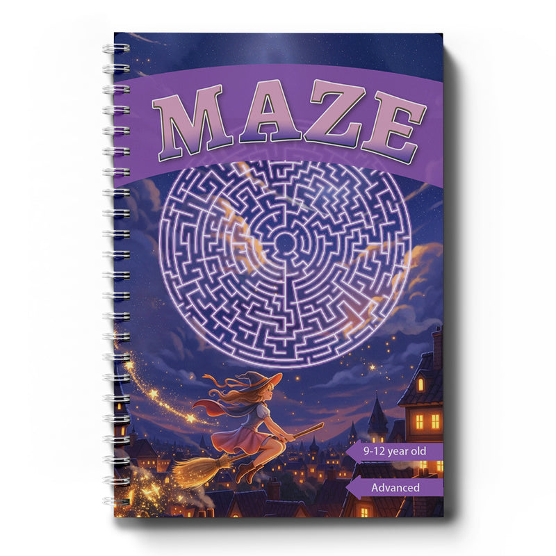 Advanced Maze Workbook Dragon Logic Paths cover