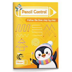 Pencil Control Workbook for Kids, Pre-Writing Tracing and Line Practice Book, Fine Motor Skills, Handwriting Readiness, Pattern Drawing, and Preschool Kindergarten Learning Activities