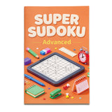 Printed four-book Super Sudoku workbook set for kids