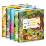 Kids Spot the Difference Activity Book Bundle, Find the Difference Puzzle Collection for Focus, Observation Skills, Visual Thinking, and Everyday Learning Fun