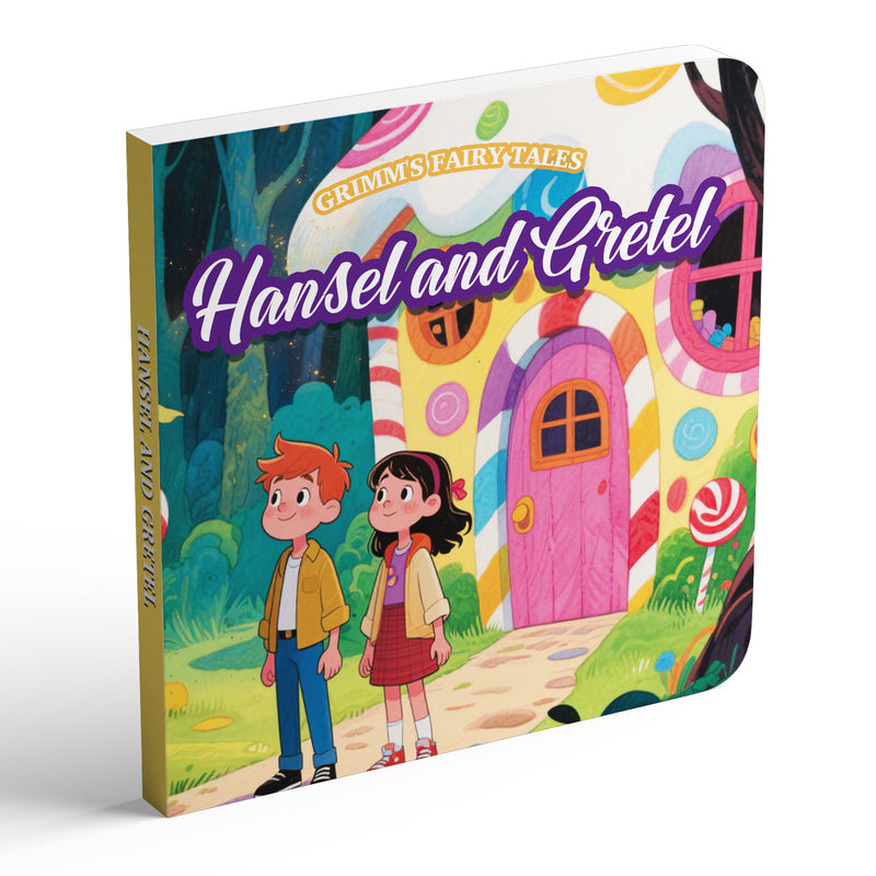 Hansel and Gretel classic fairy tale picture book cover for kids