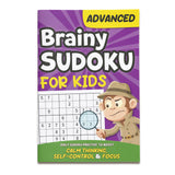 Printed four-level Brainy Sudoku workbook set for kids