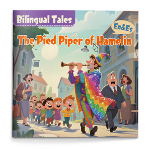 The Pied Piper of Hamelin English-Spanish Book cover