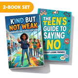 Kind But Not Weak Boundaries and Respect F + the Teen's Guide to Saying No: 2-Book Set main cover and printed book set view, image 1, bundle ISBN 9798900669205