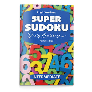 Super Sudoku Daily Challenges Books, 4 Progressive Levels Beginner to Challenge, Number Logic Workbooks for Focus, Critical Thinking and Problem-Solving Practice