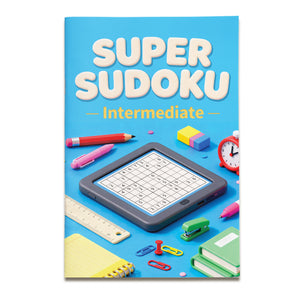Super Sudoku Puzzle Books, 4 Progressive Levels Beginner to Challenge, Number Grid Logic Workbooks for Focus, Critical Thinking and Problem-Solving Practice