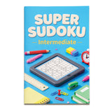 Super Sudoku pages with number grid logic and answer key