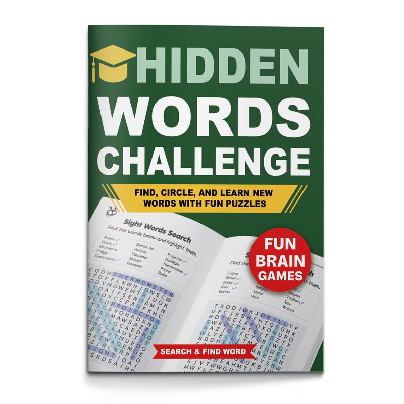 Hidden Words Challenge Sight Words Search Workbook cover