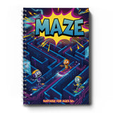 Challenge Maze Workbook for Kids, Hard Maze Puzzle Book with Tough Pathfinding Practice, Logic Training, Deep Focus Skills, and Brain Challenge Fun