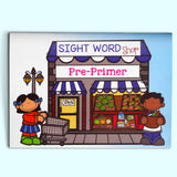 Sight Word Shopping List Workbook: Coloring and Matching