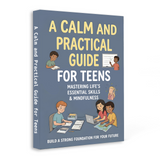Calm and Practical Life Skills Guide for Teens product image 8 showing printed book details for screen-free reading and learning