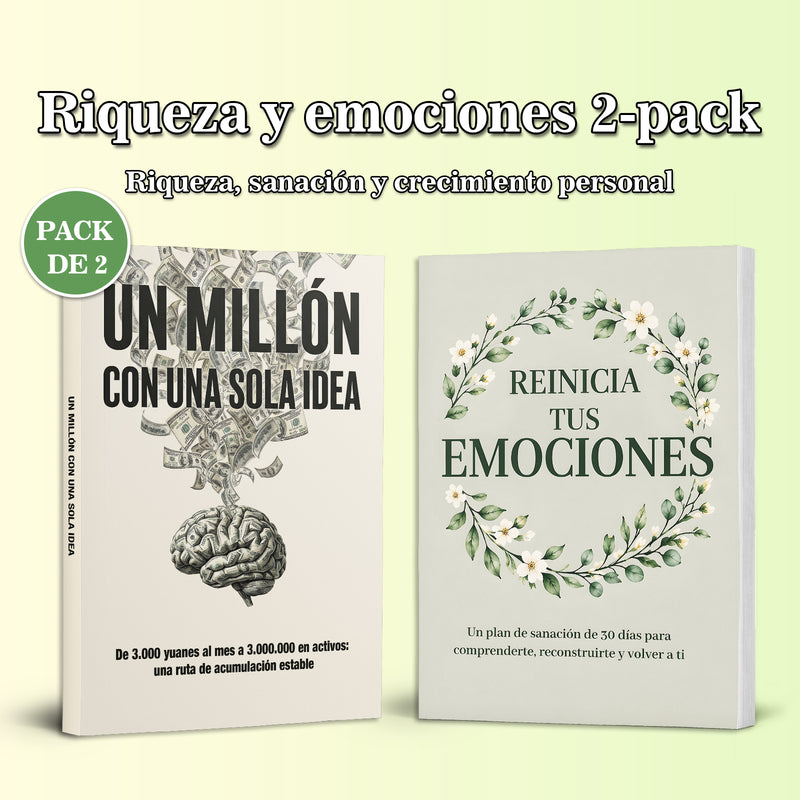 Spanish Mindset and Emotion Skills 2-Book Set main printed book set image, image 1, bundle ISBN 9798904663230
