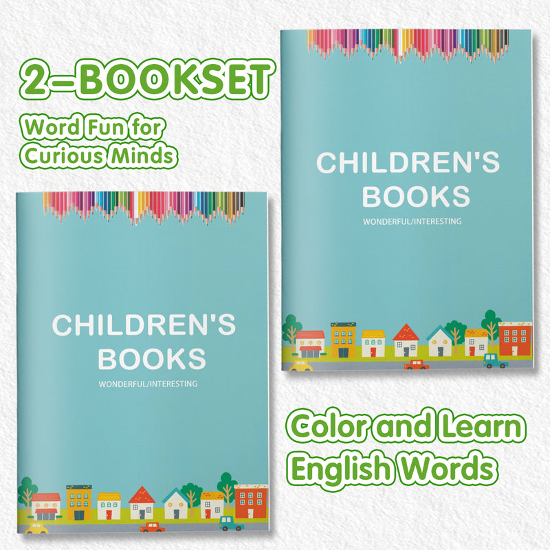 Read Copy Cut and Glue Vocabulary Workbook + Read Copy Cut and Glue Vocabulary Workbook: 2-Book Set main cover and printed book set view, image 1, bundle ISBN 9798900667522