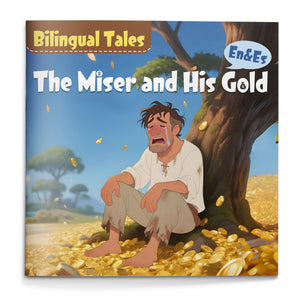 The Miser and His Gold English-Spanish Moral Tale cover