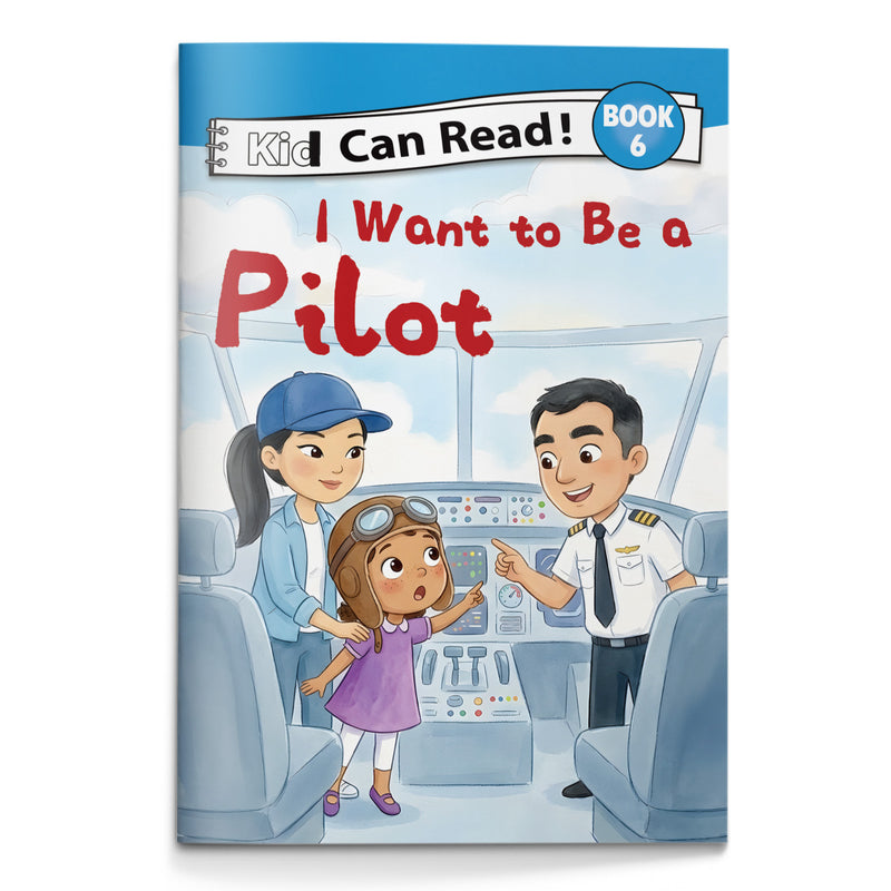 I Want to Be a Pilot early reader book for kids cover