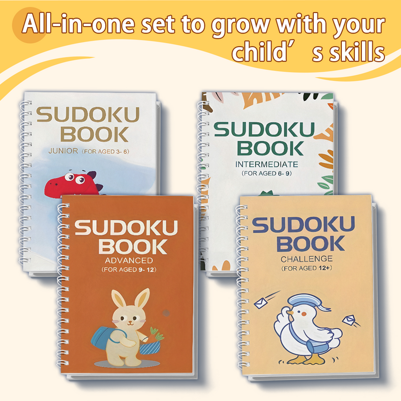 Kids Sudoku Book Collection 4-Level Number Puzzles cover