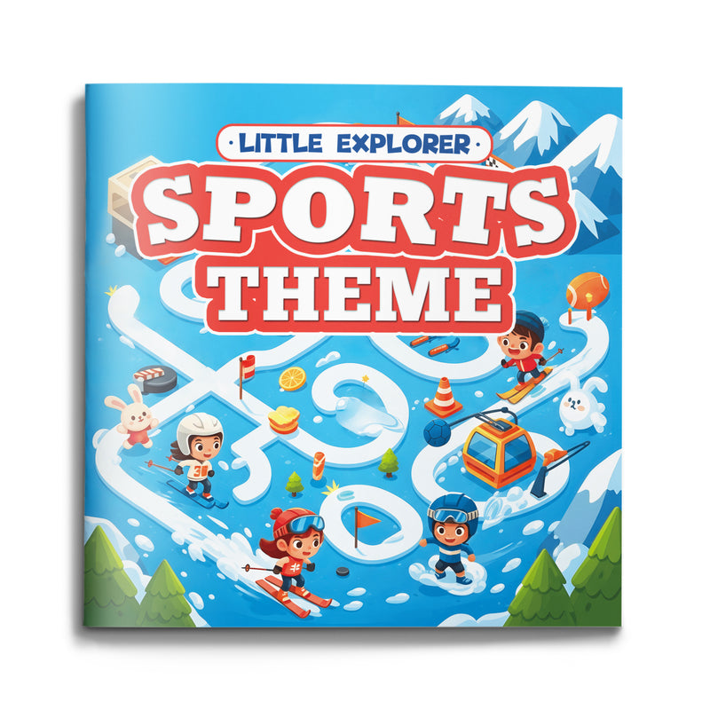 Sports Maze Book Winter Games cover for kids