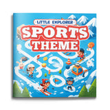 Sports Maze Book Winter Games cover for kids