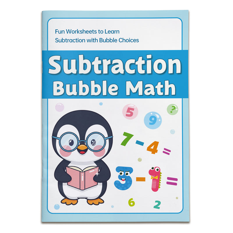 Subtraction Bubble Math Workbook cover